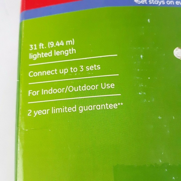 GE 150 Miniature Lights Green Wire ConstantOn 31ft - Picture 6 of 6